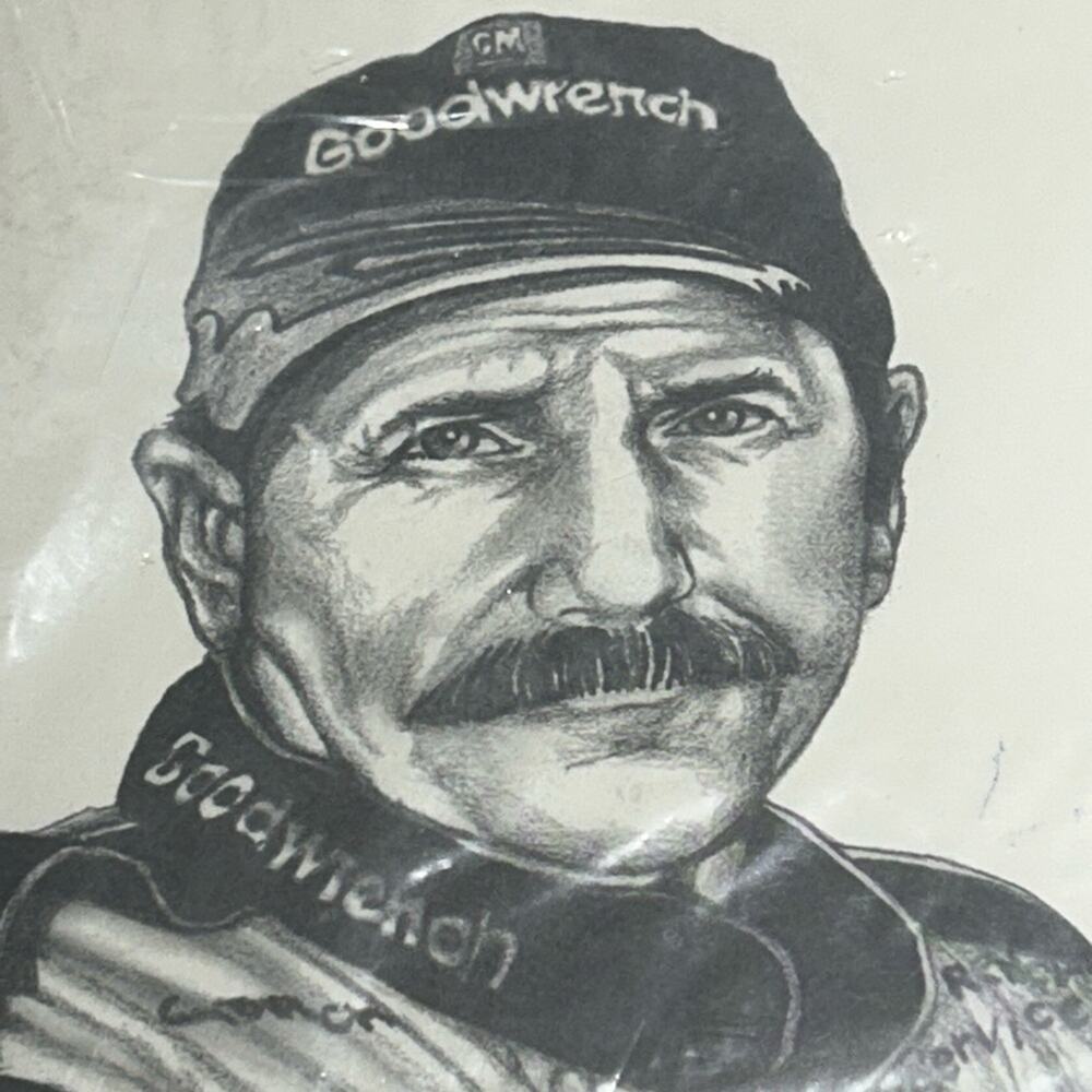Vintage Nascar Lithograph Dale Earnhardt Sr by artist Dale Adkins 2004